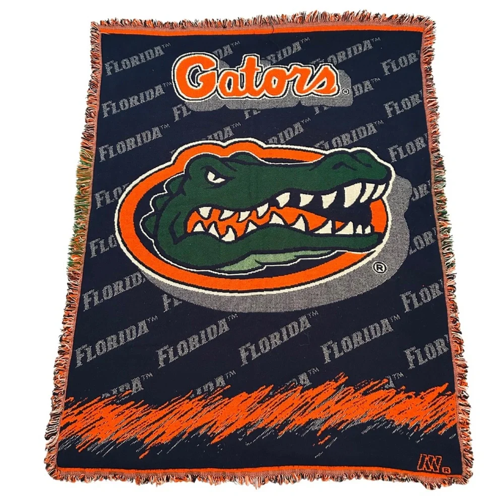 Vintage Northwest Company University of Florida logo blue and orange tapestry